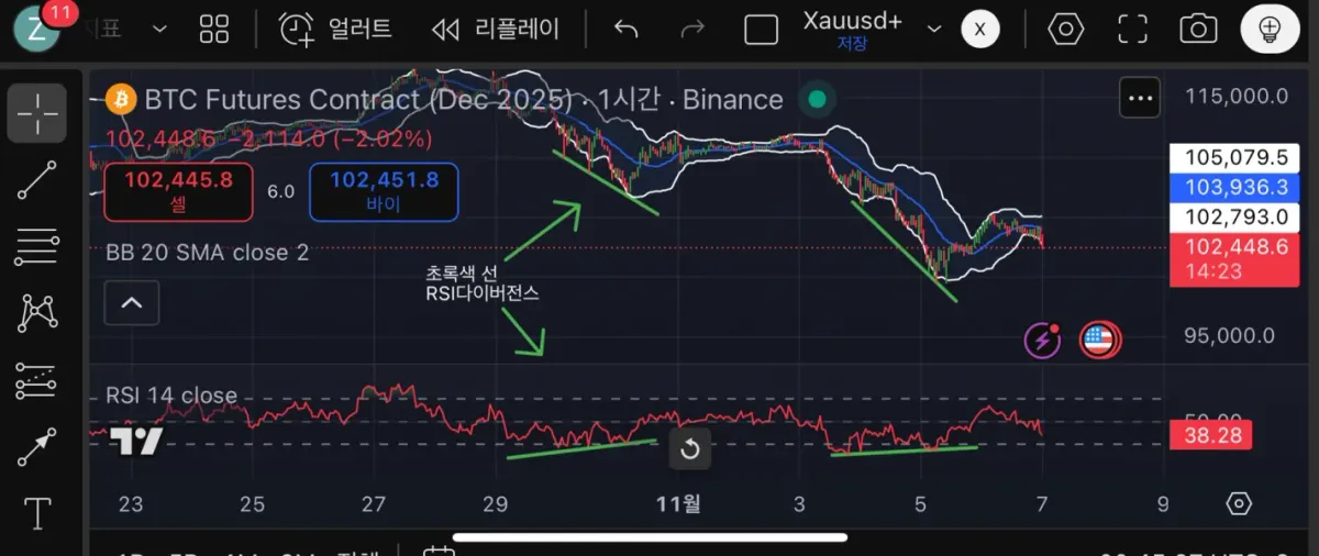 30일 챌린지 23기 2주차 RSI다이버전스