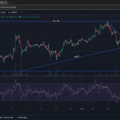 30일 챌린지 7기 1주차 지지,저항 추세선