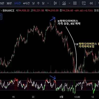[30일 챌린지 7기 2주차] 상대강도지수와 다이버전스 확인하기