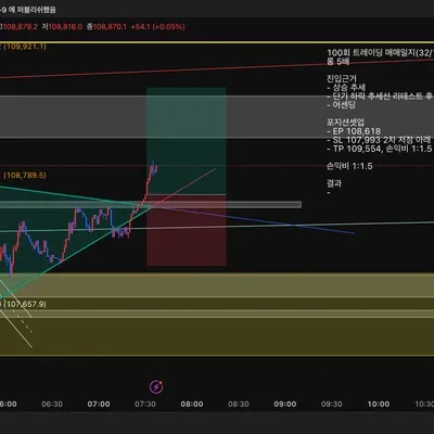 100회 트레이딩 매매일지(32/100)