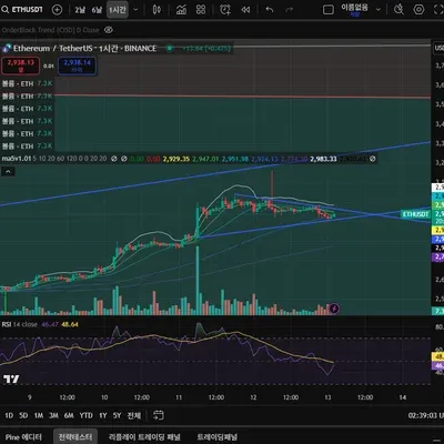 [30일 챌린지 34기 2주차] ETHUSDT RSI 지표 추가 및 개인적인 해석