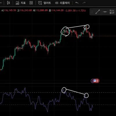 [30일 챌린지 13기 2주차] rsi지표 활용하여 다이버전스